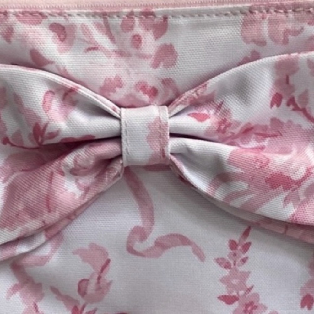LoveShackFancy Pink Coquette Floral Waterproof Pouch - Picture 1 of 2
